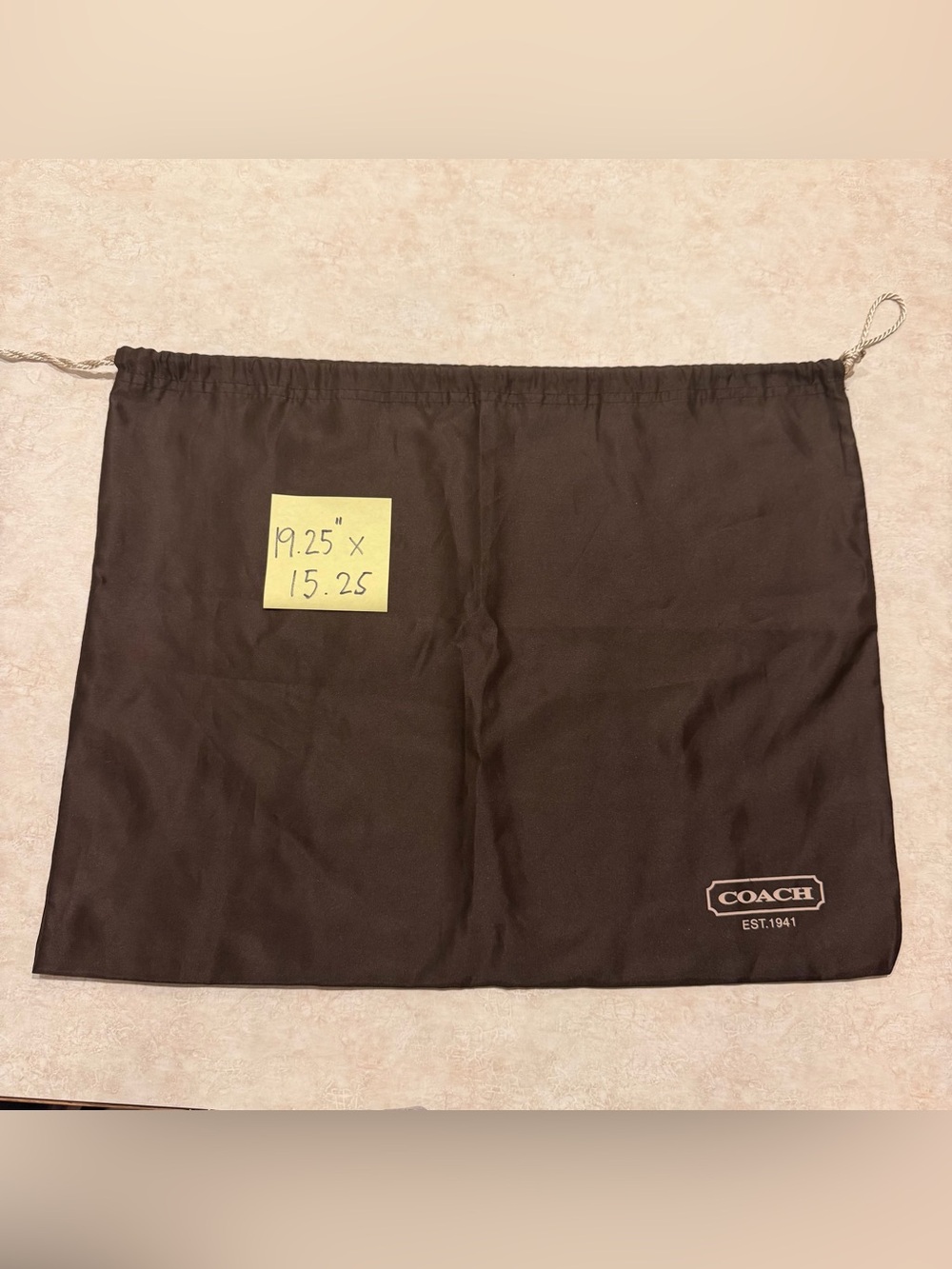 Coach Vintage Brown Logo Dust Bag
